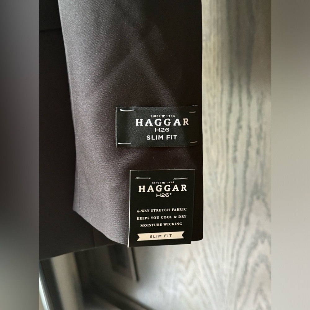 Haggar premium stretch signature blazer slim fit size 36 regular nwt - Picture 9 of 9